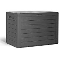 Deuba Baúl para Cojines Lille Caja de Almacenamiento Cofre de Plástico para Almohadas Arcón de jardín balcón Exterior